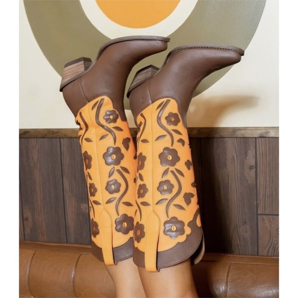 DINGO Goodness Gracious Western Boot in Brown Size US 8